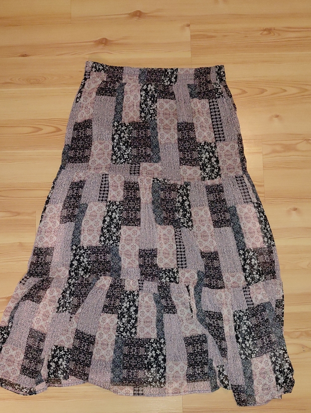 Haver London  Patchwork Maxi Skirt